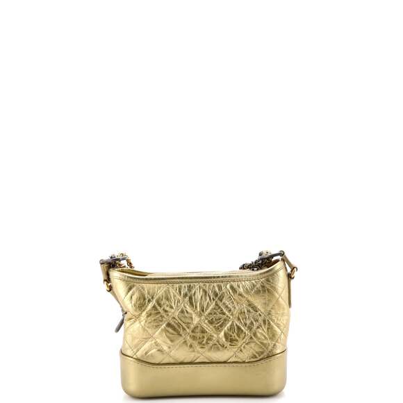 Gabrielle Hobo Quilted Metallic Aged #220980C30B - Picture 3 of 6